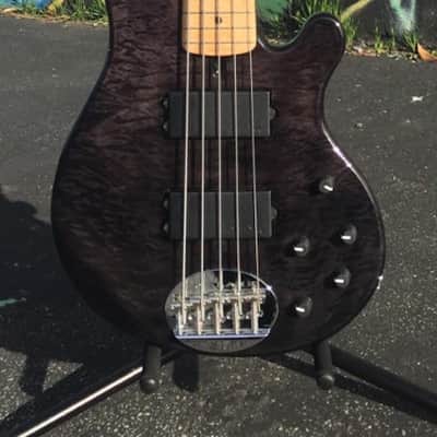 Lakland U.S. Series 55-94 Deluxe 5-String Custom 2015 - Black Transparent image 1