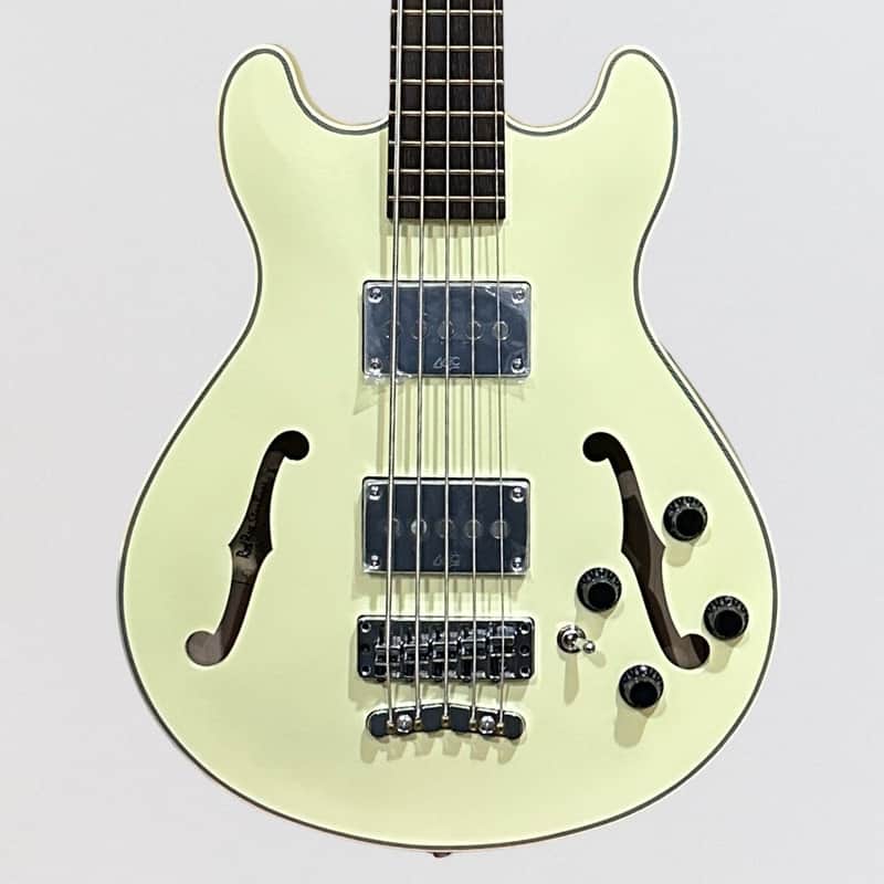 Warwick RockBass Star Bass 5-string Hollowbody Electric Bass - Solid Crème White image 1