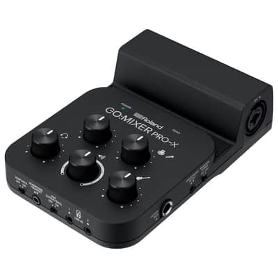 Mint Roland GO:MIXER PRO-X Audio Mixer for Smartphones Bundle with 10ft Pig Hog Instrument Cable & Polishing Cloth â€“ Mix up to 7 Audio Sources, Enhance Livestreams & Social Content with Pro Sound image 3