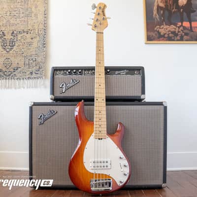 Ernie Ball Music Man Stingray 5 Bass with a Birdseye Maple Neck in Sunburst - 1991 image 2