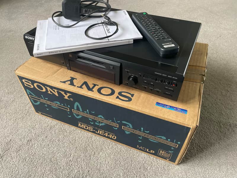 Sony MDS-JE440 Minidisc Deck Stereo HiFi MDLP 90's - Black image 1