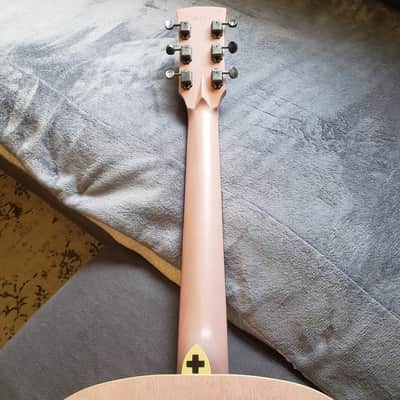 IBANEZ AV8CE-AFP | Full "Thermo Aged" Mahogany top sides & back | Antique Flamingo Pink | Serial No. 1X-01 CD191116747 image 15