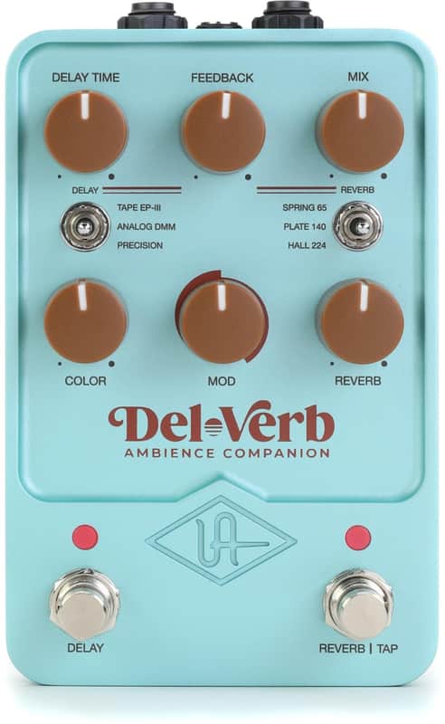 Universal Audio Del-Verb Ambience Companion Reverb and Delay Pedal (UA-DEL-VERB-U) image 1