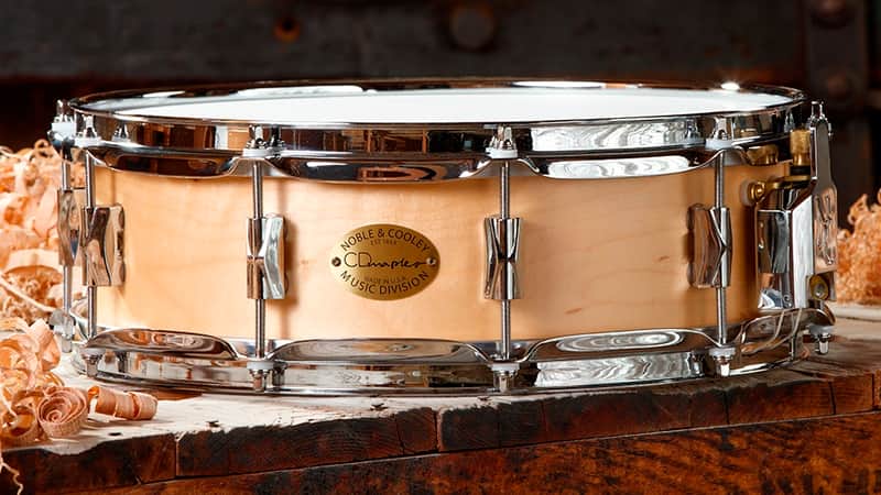 Noble & Cooley *Pre-Order* CD Maple Series 5x14" Maple Snare Drum in Natural Satin & Chrome Hardware | Made in the USA | Special Order | Authorized Dealer image 1