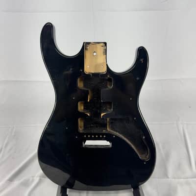 Unbranded Strat Style Electric Guitar Body - Black image 1