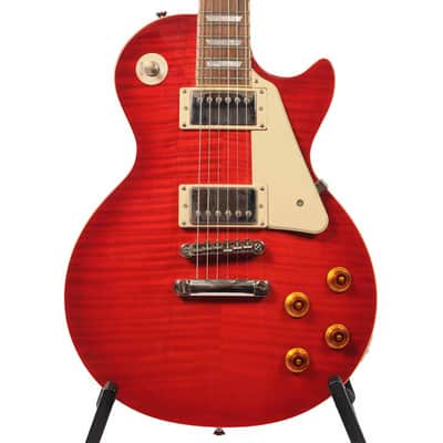 Epiphone 2019 Les Paul Standard Pro Electric Guitar & Bag - Transparent Cherry Red - Used image 1