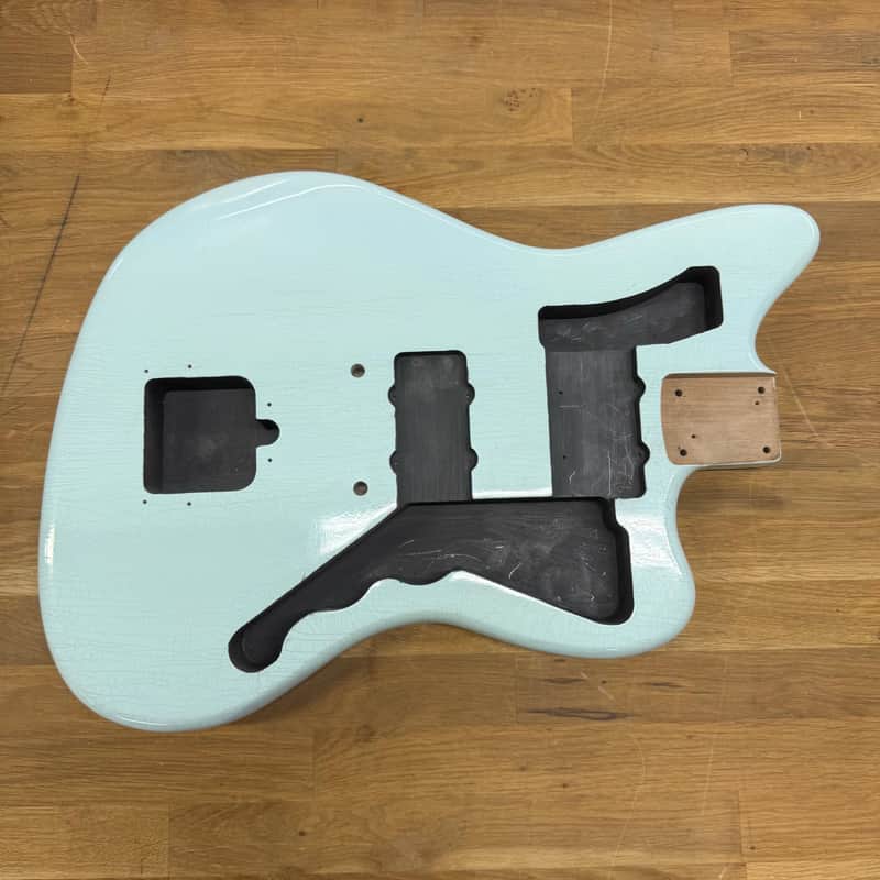 Kohlin Guitars JZ Offset replacement body Nitro Relic Faded Sonic Blue Made in Sweden image 1