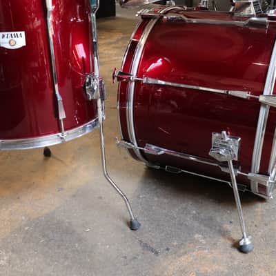 Tama RockStar-DX 4pc Drum Kit Set Maroon 22/16/13/12" image 7