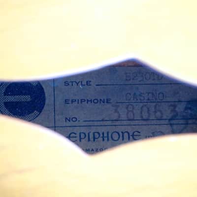 1961 Epiphone Casino E-230TD Vintage Electric Guitar by Gibson, Sunburst ES-330 w/ hsc image 6