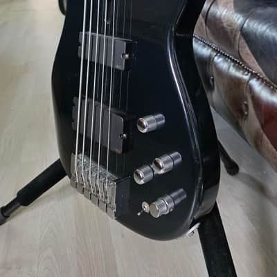ESP Surveyor II 5 String Bass Black Ash Body EMG Music Man Stingray Pickup Active EQ Coil Tap for Precision Jazz PJ Tones MIJ Japan image 16