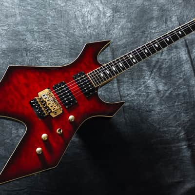 B.C. Rich Warlock-920JE - See Through Red Burst - VERY GOOD condition image 4