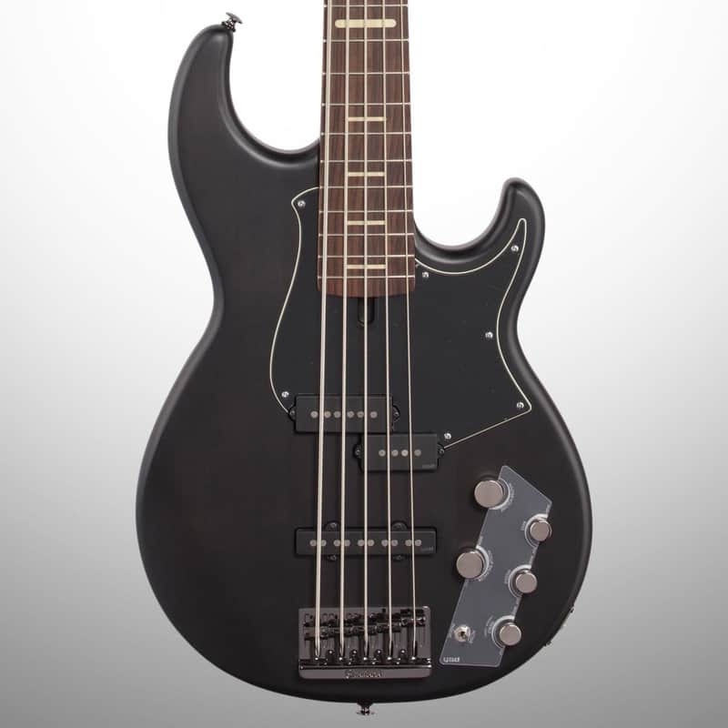 Yamaha BB735A Electric Bass Guitar, 5-String (with Gig Bag), Black image 1