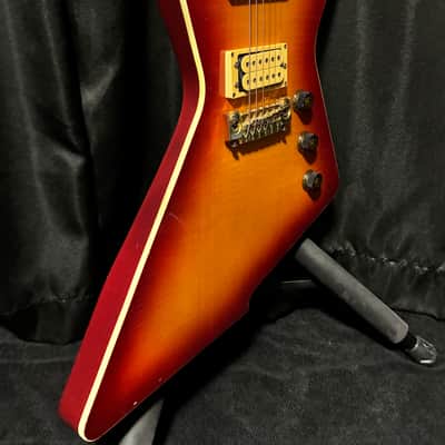 1983 Ibanez Destroyer II DT500CS – MIJ FujiGen – Cherry Sunburst Flame Top – X Series – Vintage Explorer image 9