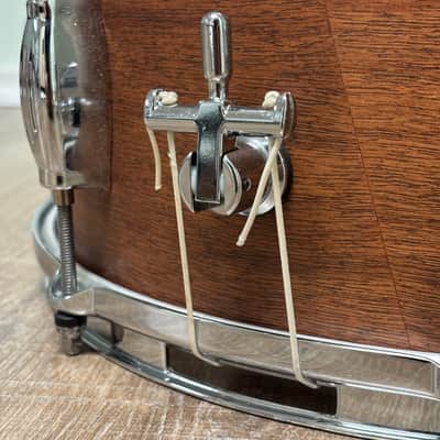 George Way Dunnett GW654T-TM 6.5 X 14'' Nyatoh Snare Drum 2017 - Dark Brown Matte Lacquer image 13