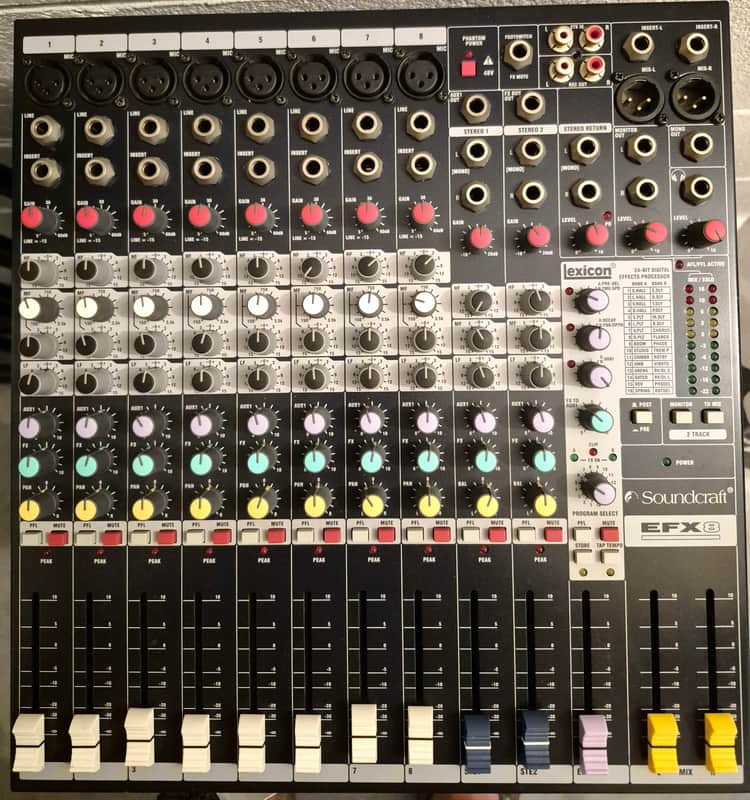 Soundcraft EFX8 con Effetti Lexicon 2010 - nero image 1
