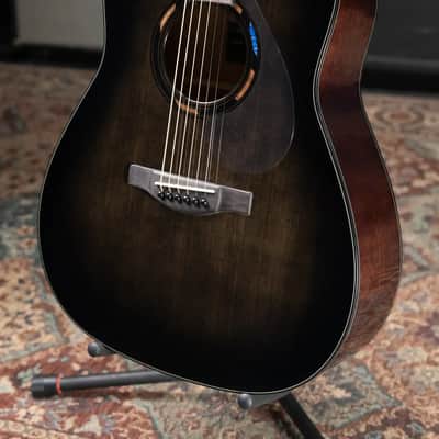 Yamaha TAG1E TransAcoustic Acoustic/Electric Guitar - Translucent Black with Gig Bag image 5