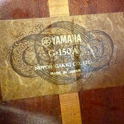 Yamaha G-150a classical guitar c 1971 Mahogany original vintage mij japan image 8