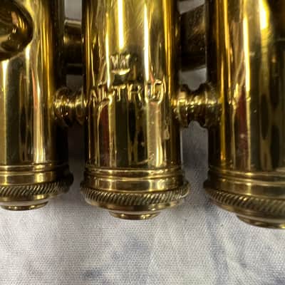 JW York and Sons Vintage Al-Tru Cornet with Case and Mouthpieces image 2