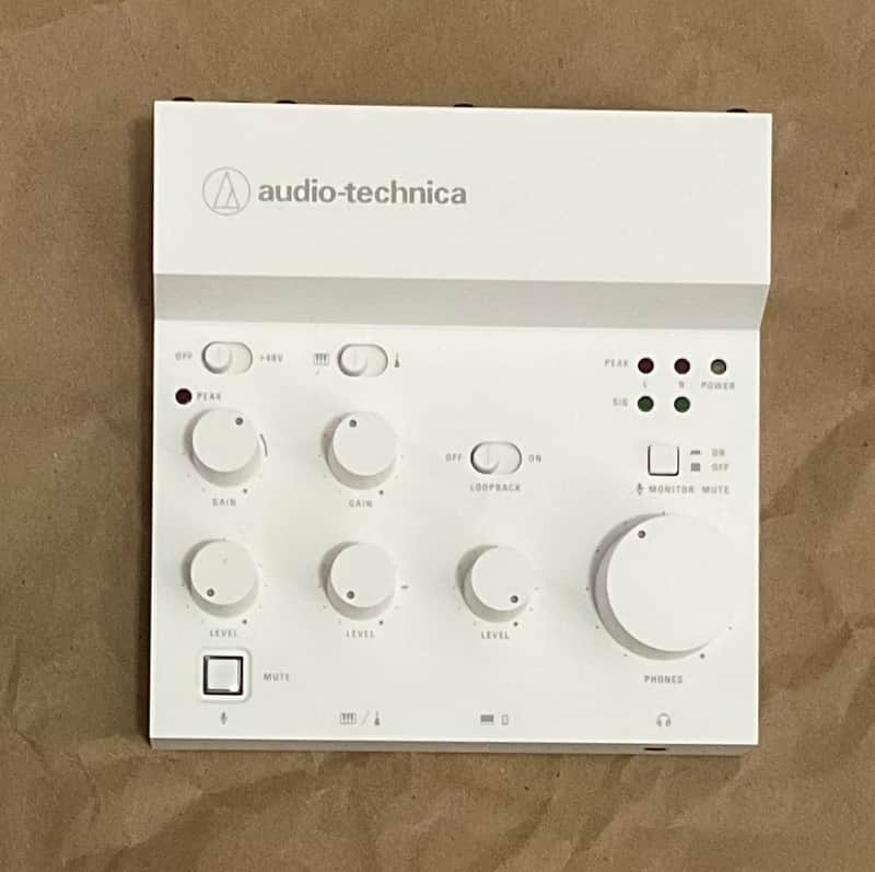 Audio-Technica AT-UMX3 USB Desktop Audio Mixer - Limited Edition White image 1