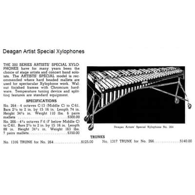 Deagan No. 262 “Artists’ Special” Xylophone (Rosewood, 3.5 Octave, F–C) Rare Find! image 2