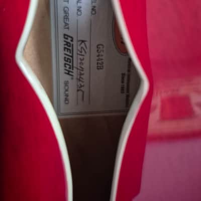Gretsch G5442BDC Electromatic Hollow Body Short Scale Bass 2013 - Present - Transparent Red image 2