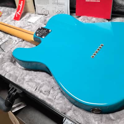 Fender American Professional II Telecaster BRAND NEW 2020 FIRST RUN Miami Blue Maple Neck USA Tele Electric Guitar image 4