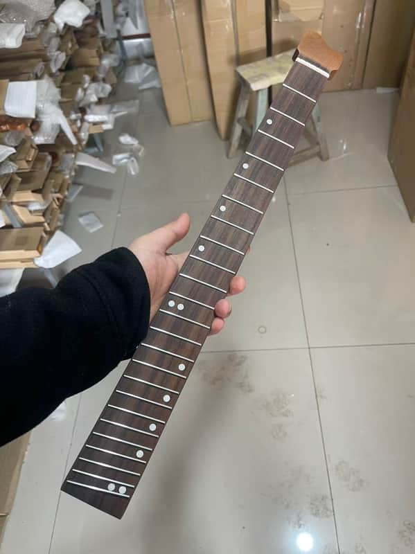 Headless Rosewood fingerboard Oblique farts 24frets Roasted maple electric guitar neck T profile 25.5 image 1