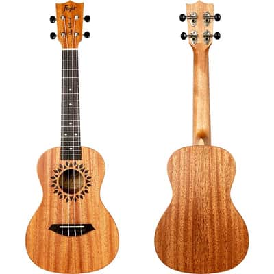 Flight Elise Ecklund Artist/Designer Signature Series Laminate Mahogany Top Okoume Neck 4-String Concert Ukulele w/Padded Gig Bag image 2
