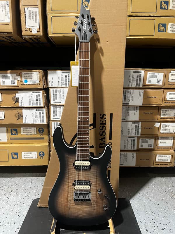 Cort KX300 Electric Solidbody Guitar - Open Pore Raw Burst image 1
