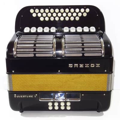 Close to New! Hohner Ouverture V Diatonic Original German Squeezebox, Button Accordion Garmon, Straps 2040, Rare Luxury Harmonica, Fantastic sound! image 4