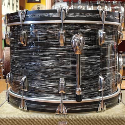 Ludwig Classic Maple Outfit in Black Oyster Pearl 14x22 9x13 16x16 image 6