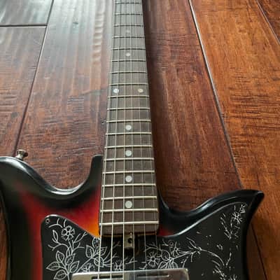 1960’s Teisco/Kay ET-210 Tulip - Bigsby Style Tremolo & Chimey Sounding Pickups - Mahogany Neck With Rosewood Board image 4