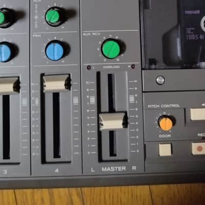 TASCAM 244 Portastudio 4-Track Cassette Recorder 1980s - Brown image 4
