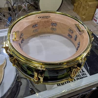 Sonor Artist Series 5x13" JoJo Mayer Beech Snare Drum Earth Finish image 7