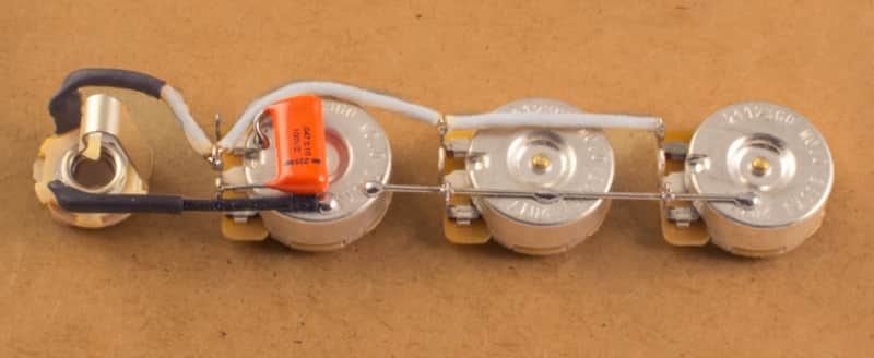 Precision Made Jazz Bass Harness-CTS Orange Drop image 1
