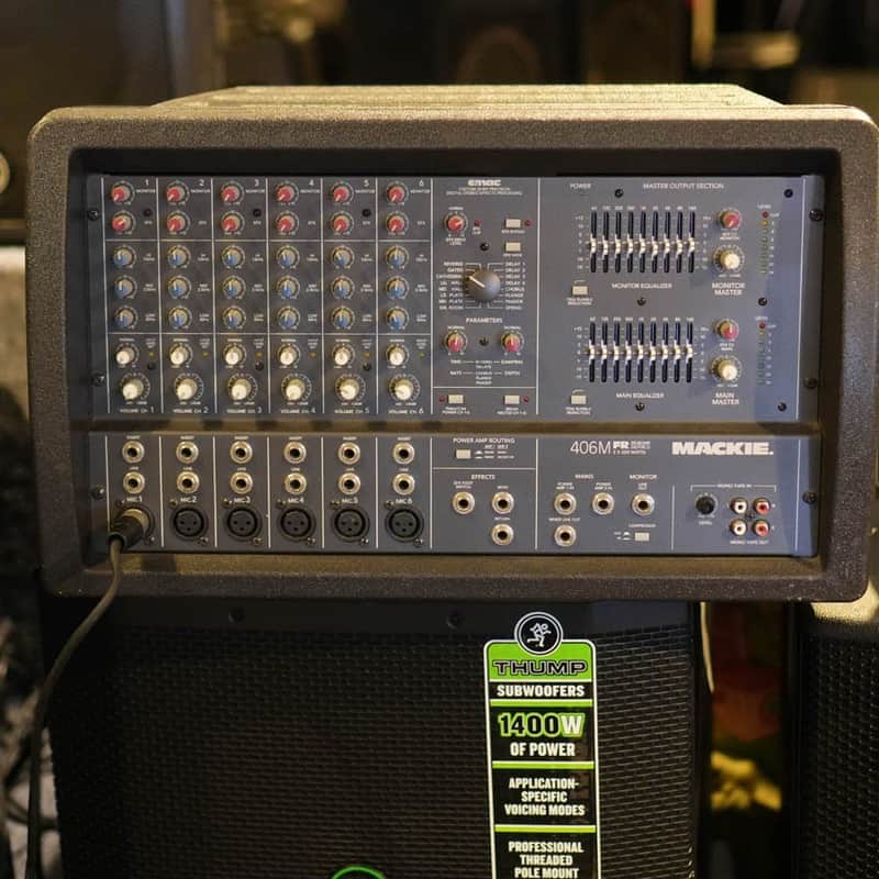 Mackie 406M 6-Channel 500-Watt Powered Mixer - Used image 1