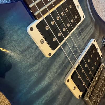 Rare Color! 6.98lbs 2018 PRS Custom 24 - Faded Gray Black Blue Burst image 13