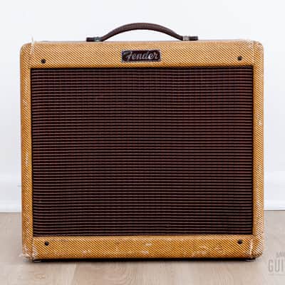 1955 Fender Princeton Tweed Vintage Tube Amp Narrow Panel Big Box 5F2 Circuit w/ Jensen image 2