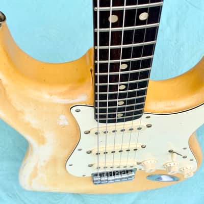 Fender Stratocaster 1975 - Olympic White to Creme HARDTAIL with rare rosewood fingerboard image 4