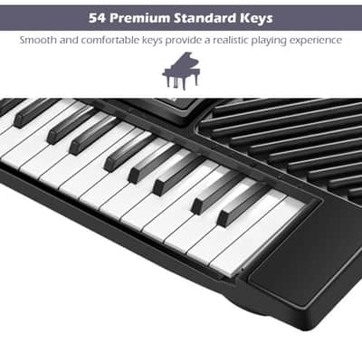 New 54 Keys Electronic Music Piano 2024 - Black Other Bild 5
