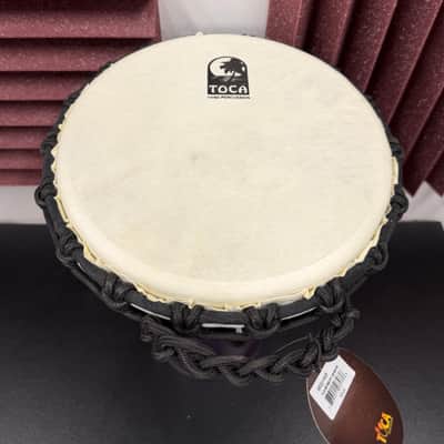 Toca Percussion SFDJ-7WP Synergy Freestyle Rope-Tuned Djembe - 7" 2020s - Woodstock Purple image 4