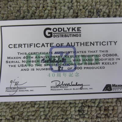 Maxon OD808-40K 40th Anniversary Keeley Modded Overdrive #81/400 image 3