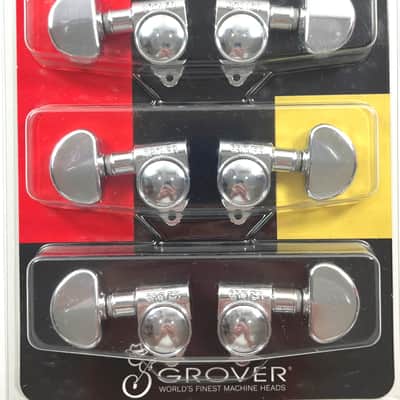 Grover RotoMatics Machine Heads 102-18C Chrome 3 and 3 Lifetime Warranty image 1