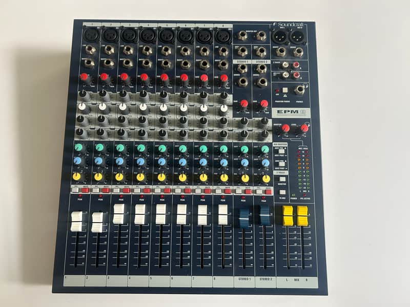 Soundcraft EPM-8 Multi-Format 8-Channel Mixer 2010s - Blue image 1