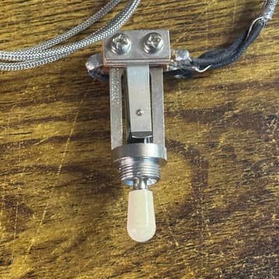 Switchcraft Toggle Switch w/ Gibson Les Paul Wiring (2020s - Nickel w/ Cream Tip) image 4