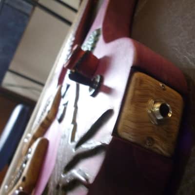 private stock Tree of Life guitar/bass,ultra rare,solid purpleheart neck thru+fanned, 7,8,9or10 strings image 10