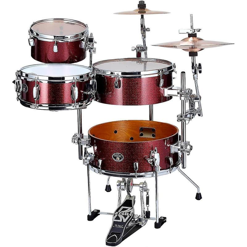 Tama VD46CBN Silverstar Cocktail Jam Portable 4pc Birch Drum Kit image 2