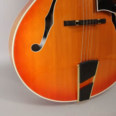 M. Campellone Standard 17" Amber Burst Hand Made Hollowbody w/OHSC image 25