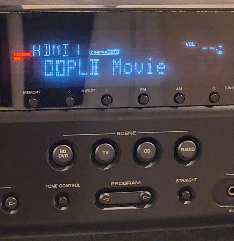 Yamaha Yamaha RX V375 AV Receiver Black 90s - Black metal case