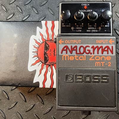 Boss Modded MT-2 Metal Zone Analogman Pro Mod Metal Distortion image 2